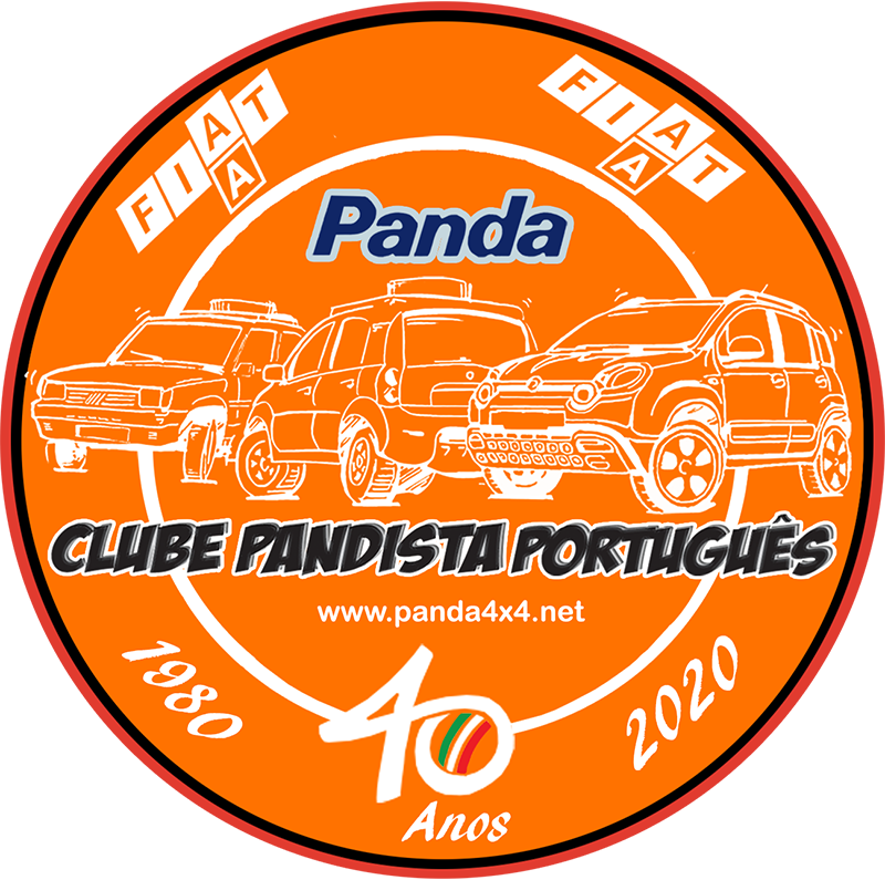 Logotipo Comemorativo 40 Anos FIAT Panda Clube Pandista Português